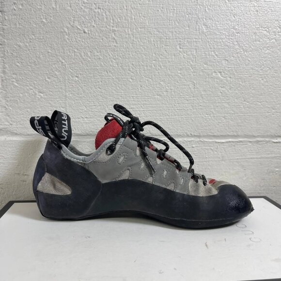 La Sportiva Tarantulace Grey Black Leather Climbing Shoes Lace up Mens 8 US/7 UK main image 6